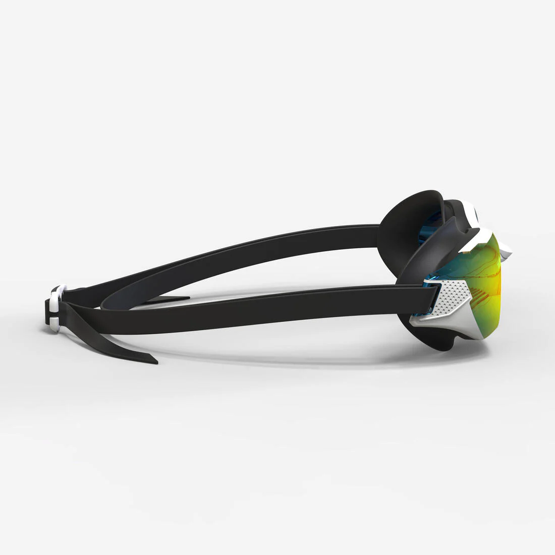 Lunettes de natation Taille Unique - Bfit blanches verres miroirs - Image 6