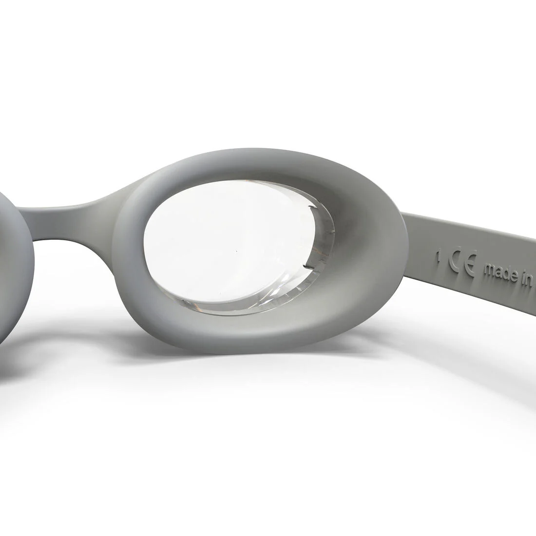 Lunettes de natation taille unique verres clairs, Ready gris - Image 5