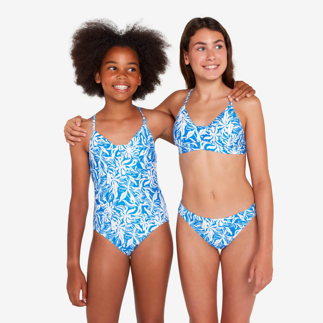 Maillot de bain une pièce surf bretelles croisées Fille - 500 Caly - Image 4