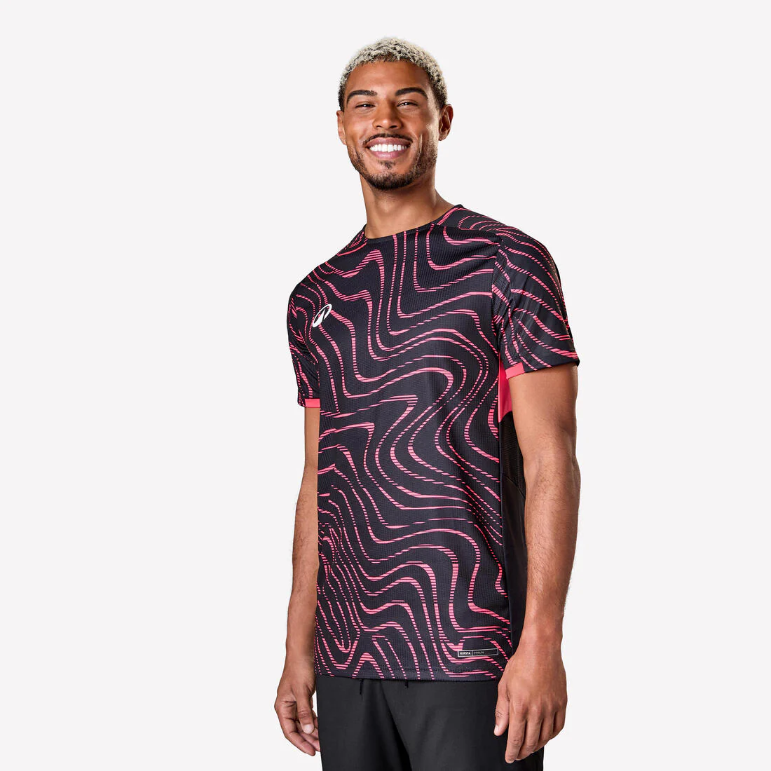 MAILLOT DE FOOTBALL ADULTE MANCHES COURTES VIRALTO TOPO ROSE FLUO & - Image 2