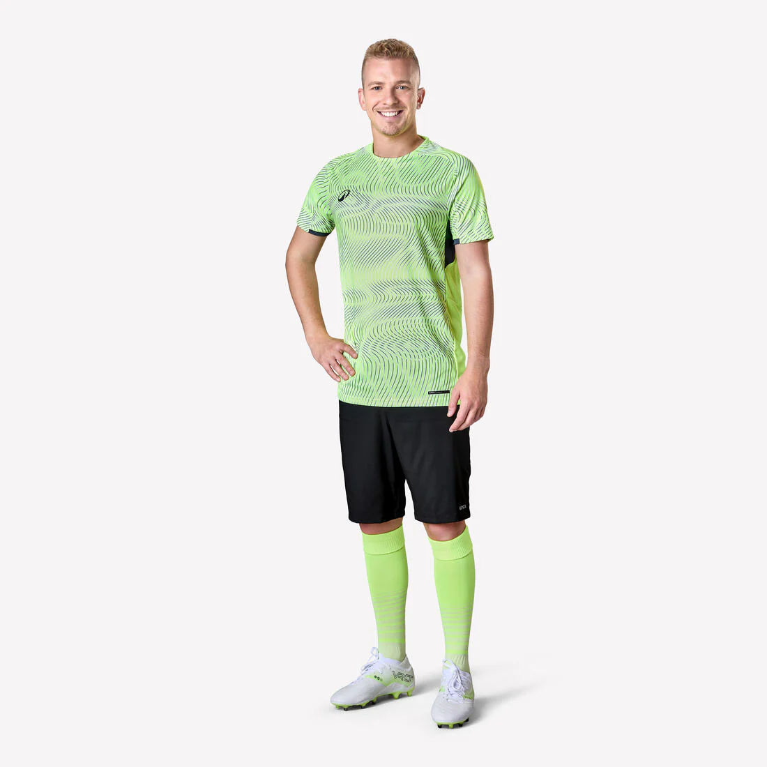 MAILLOT DE FOOTBALL ADULTE MANCHES COURTES VIRALTO TOPO ROSE FLUO & - Image 4