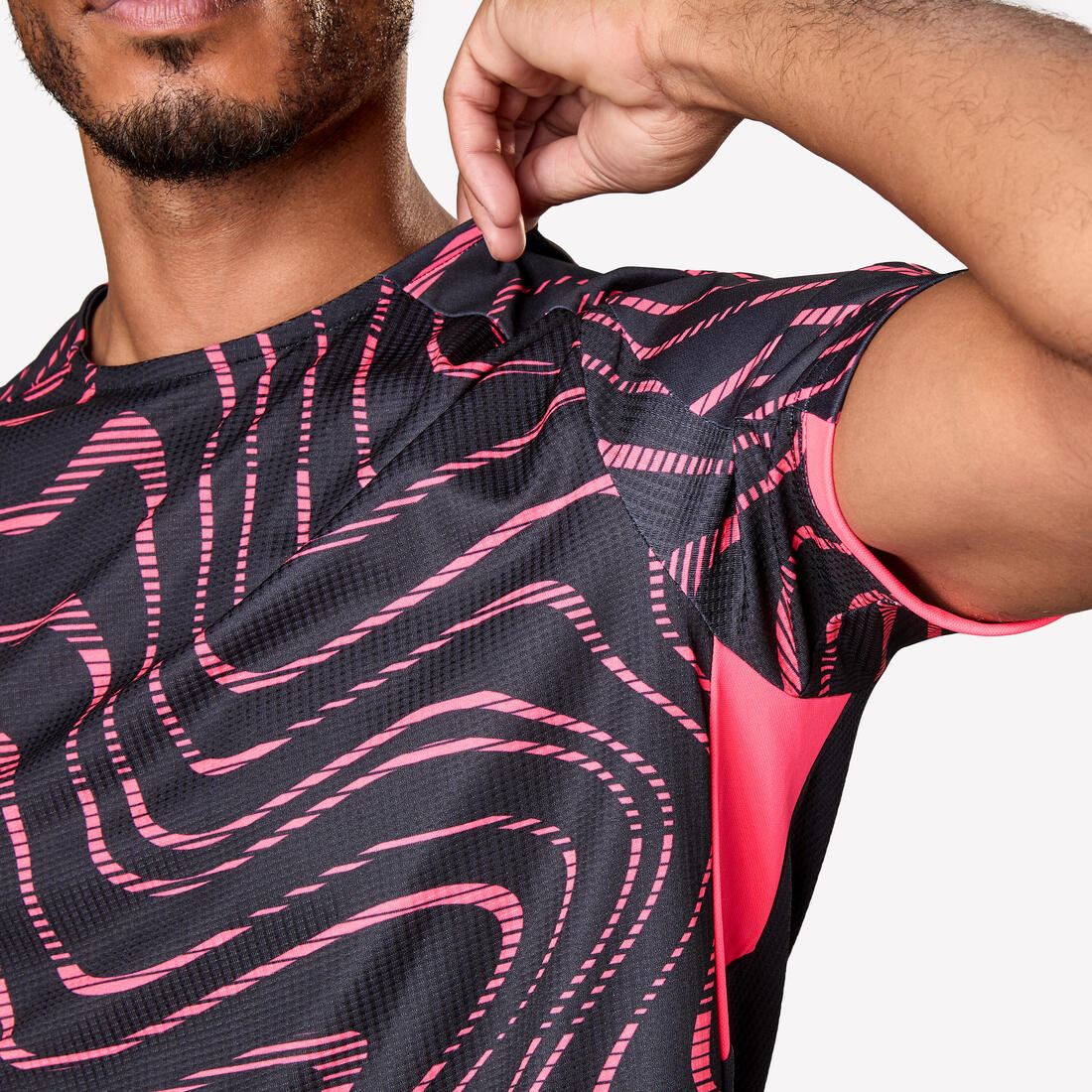 MAILLOT DE FOOTBALL ADULTE MANCHES COURTES VIRALTO TOPO ROSE FLUO & - Image 6