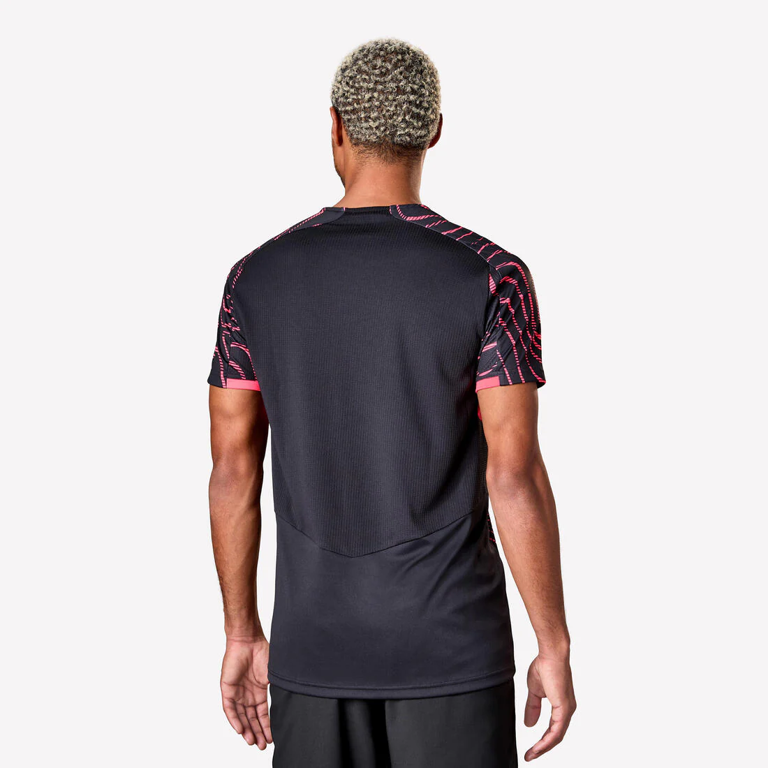 MAILLOT DE FOOTBALL ADULTE MANCHES COURTES VIRALTO TOPO ROSE FLUO & - Image 7