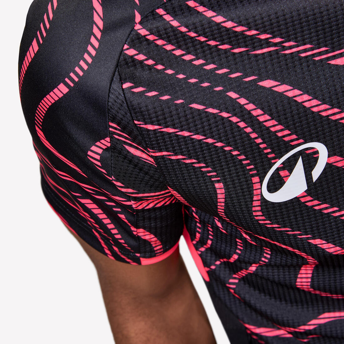 MAILLOT DE FOOTBALL ADULTE MANCHES COURTES VIRALTO TOPO ROSE FLUO & - Image 9