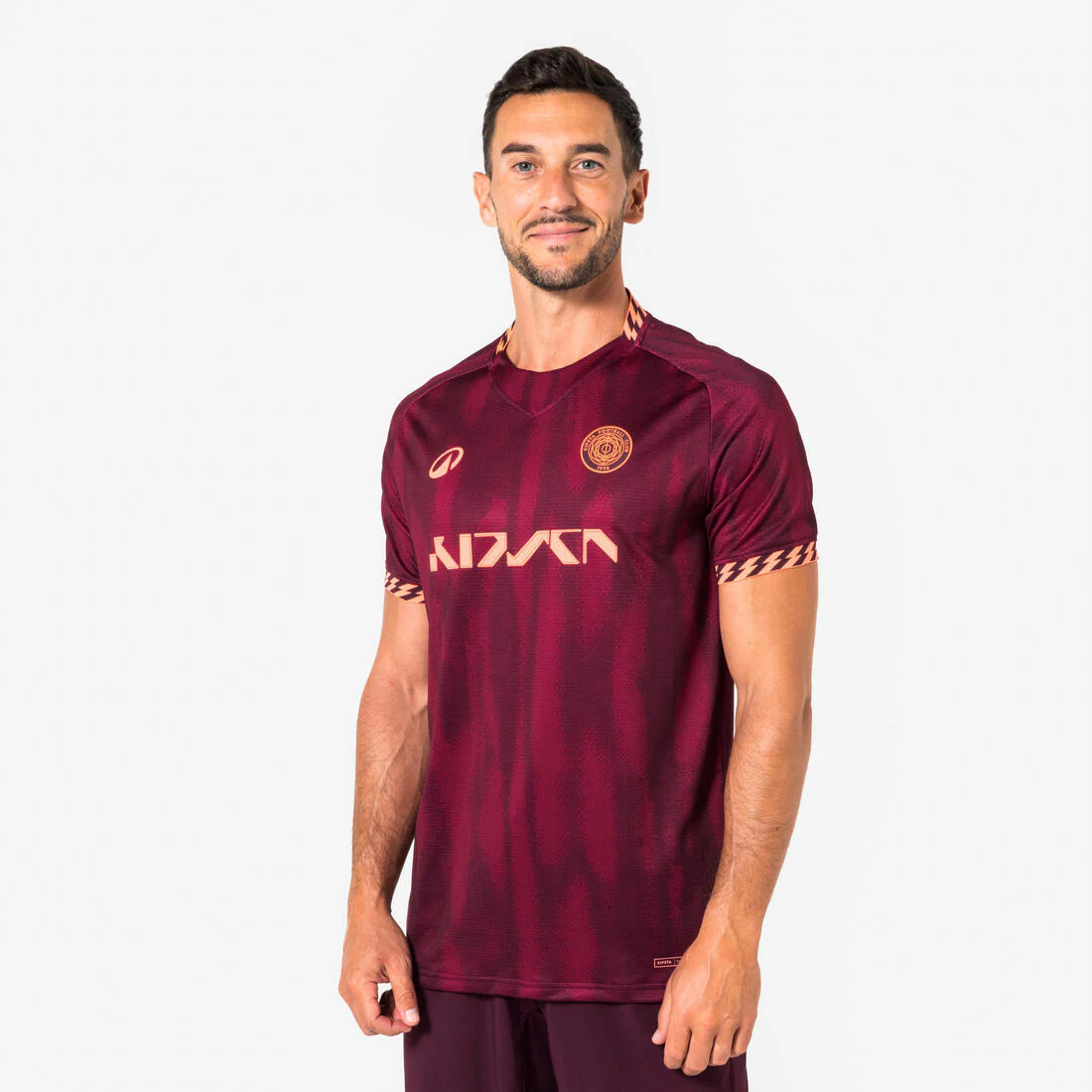 Maillot de football adulte Viralto II wavy noir & jaune fluo