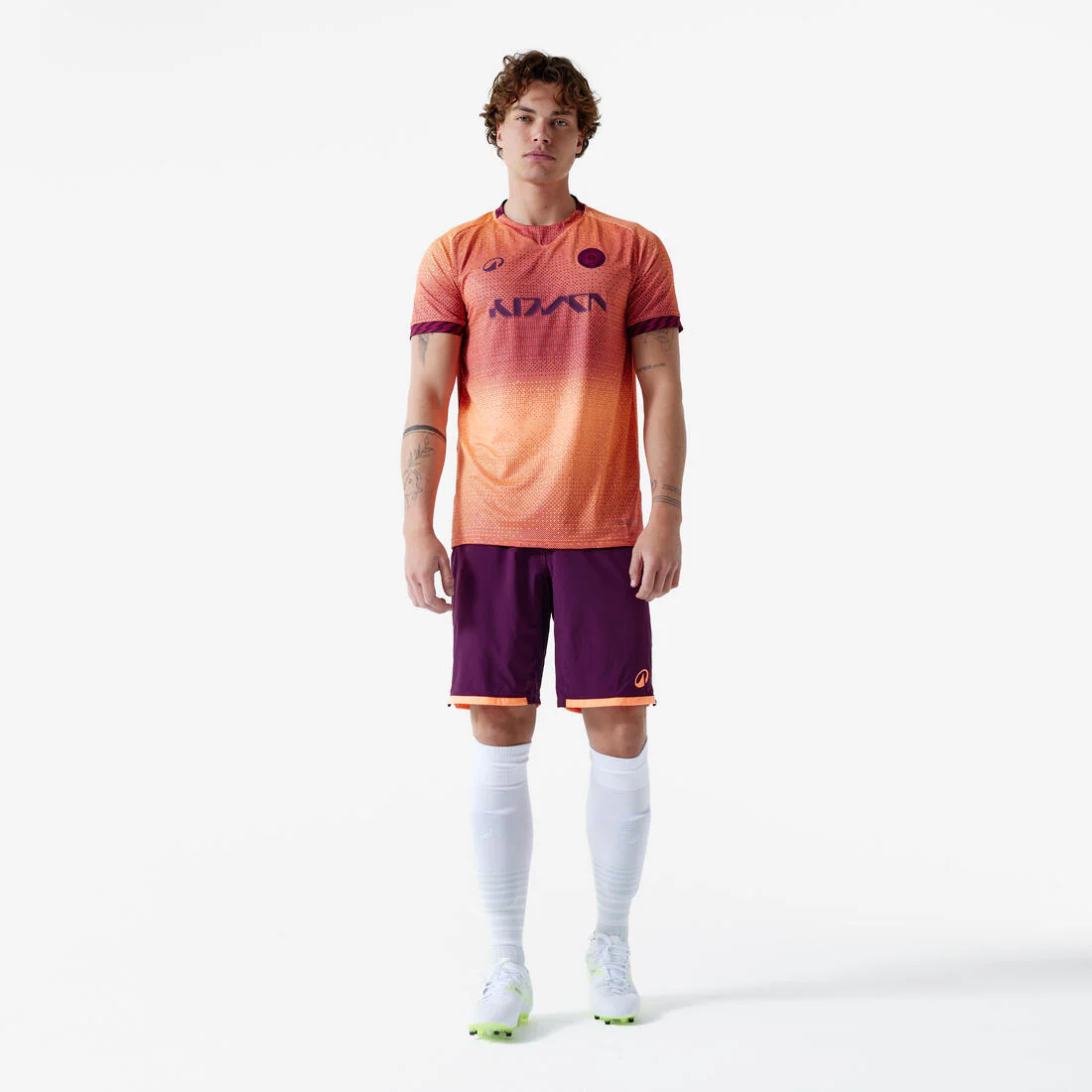 Maillot de football adulte Viralto II wavy noir & jaune fluo - Image 4