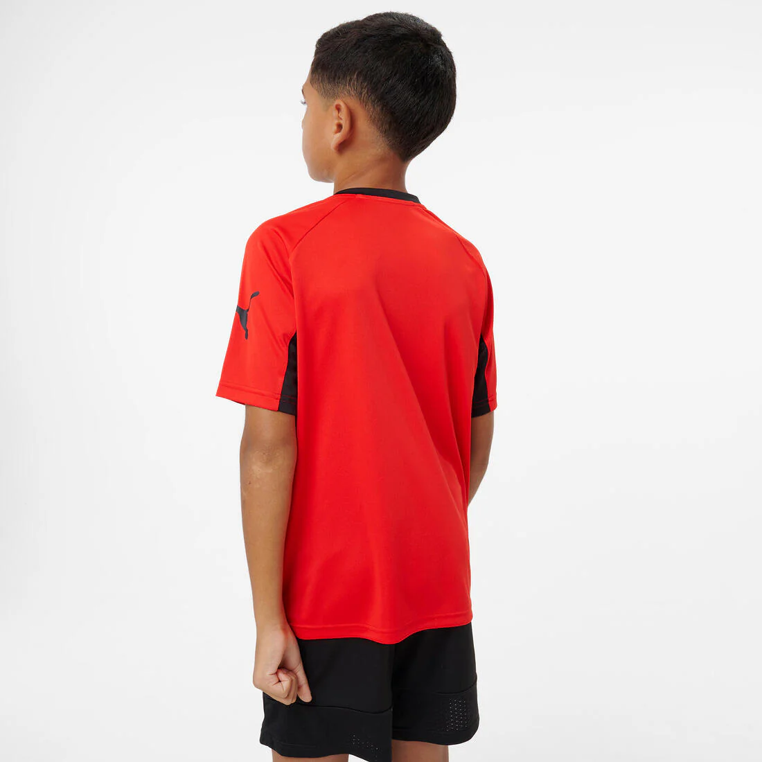 Maillot de football Puma IndividualLIGA 26 Enfant Noir/Rouge - Image 6