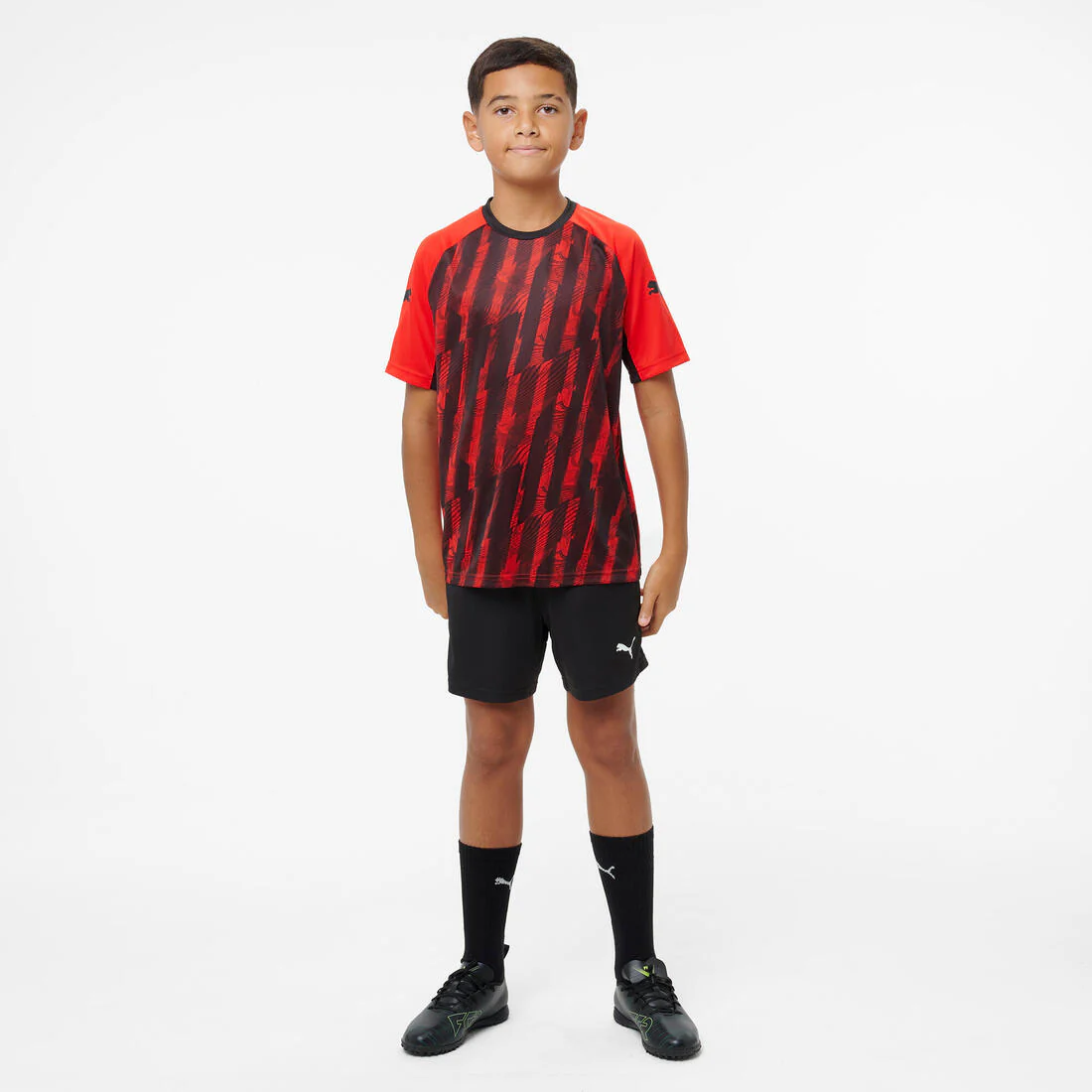 Maillot de football Puma IndividualLIGA 26 Enfant Noir/Rouge - Image 7