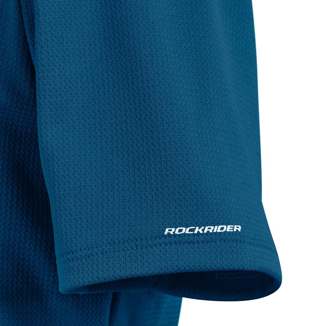 MAILLOT MANCHES COURTES VÉLO ENFANT 100 BLEU 7-13ANS - Image 3