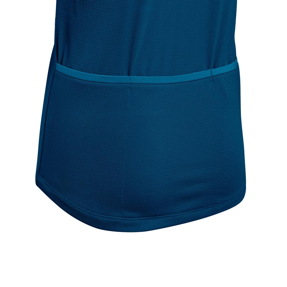 MAILLOT MANCHES COURTES VÉLO ENFANT 100 BLEU 7-13ANS - Image 6