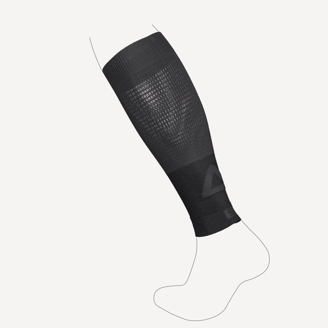 Manchon de compression running KIPRUN 500 noirs - Image 3