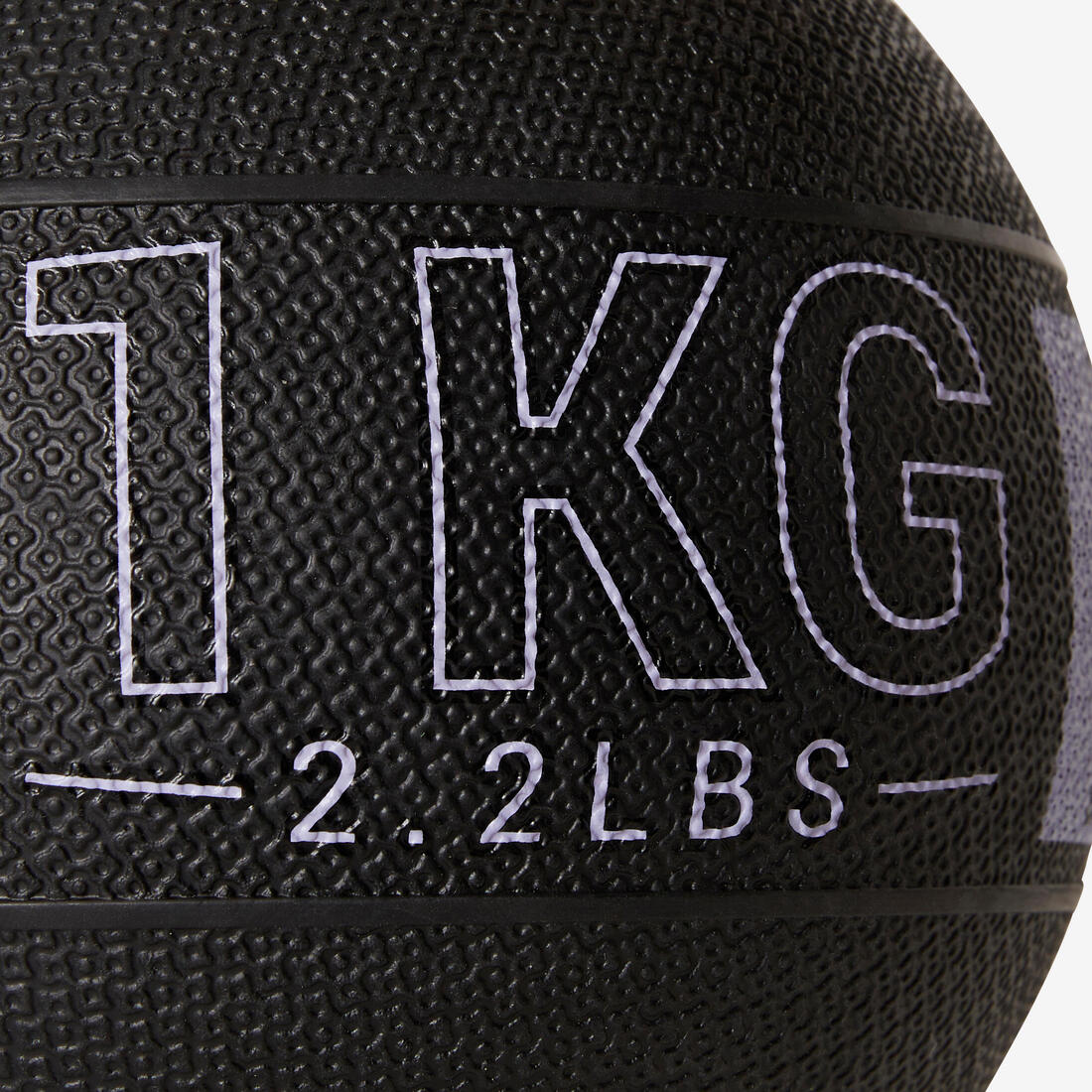 Medecine Ball 1kg caoutchouc - Image 9