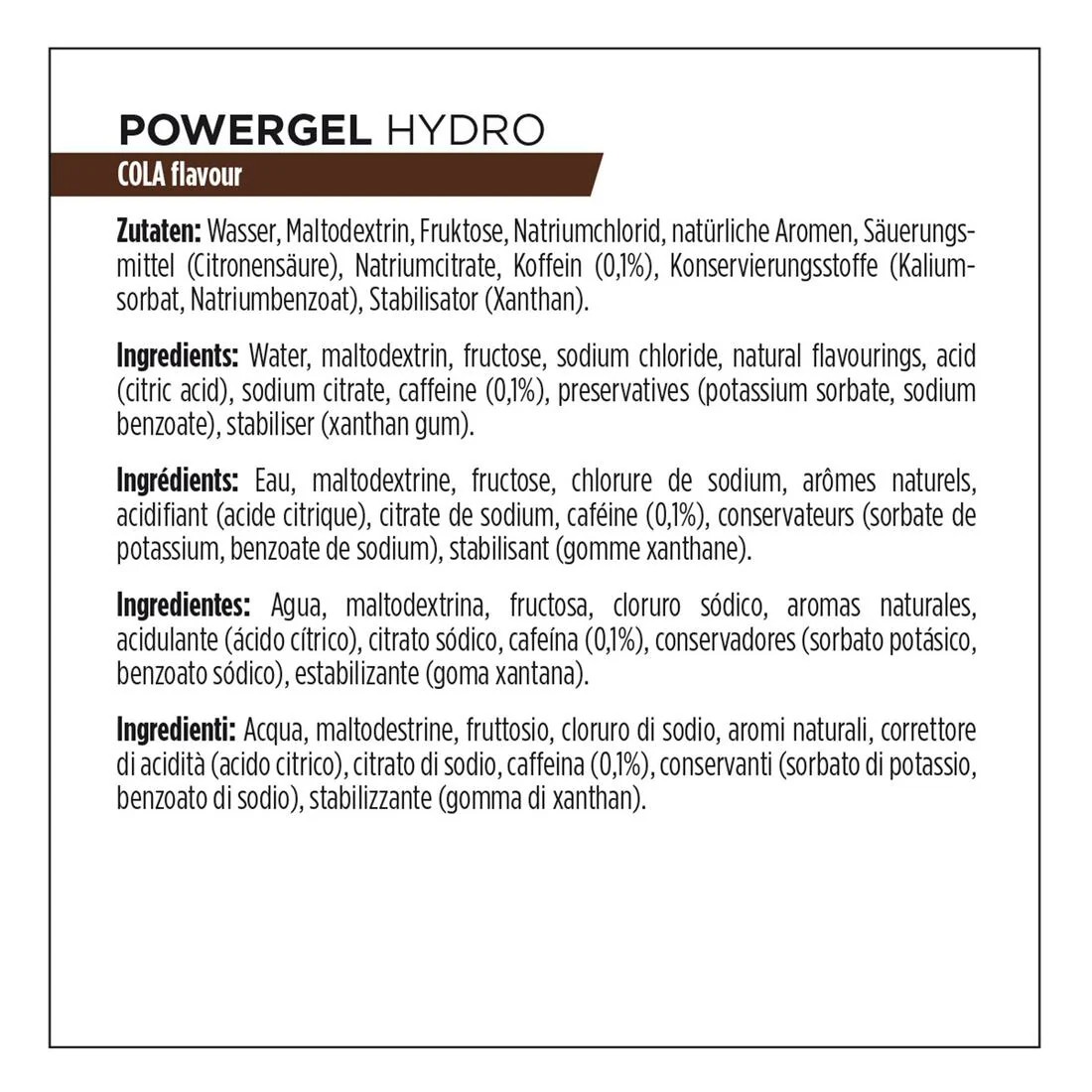 Multipack Powerbar Hydro Gel Cola (x4) - Image 4