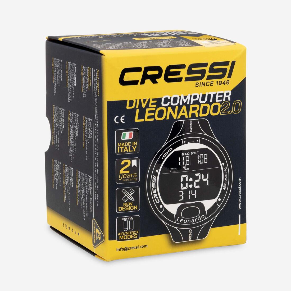 Ordinateur de plongée sous marine Cressi - Leonardo 2.0 Gris - Image 9