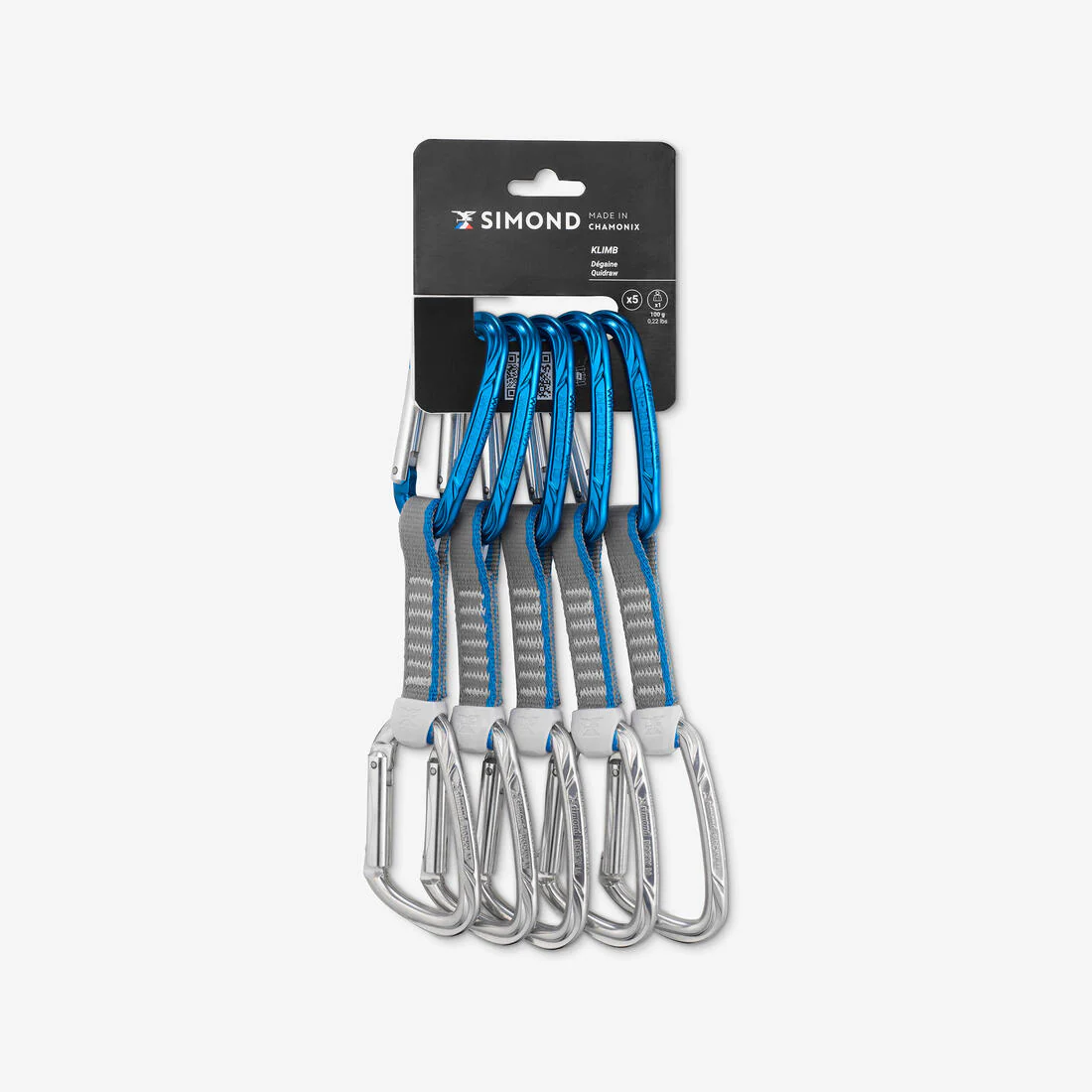 Pack 5 degaines alpinisme et escalade - klimb 11cm - Image 4