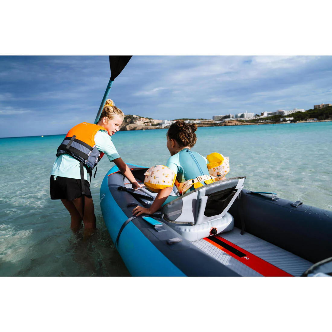 Pagaie de kayak 4P 215 cm - 100 Bleu - Image 12