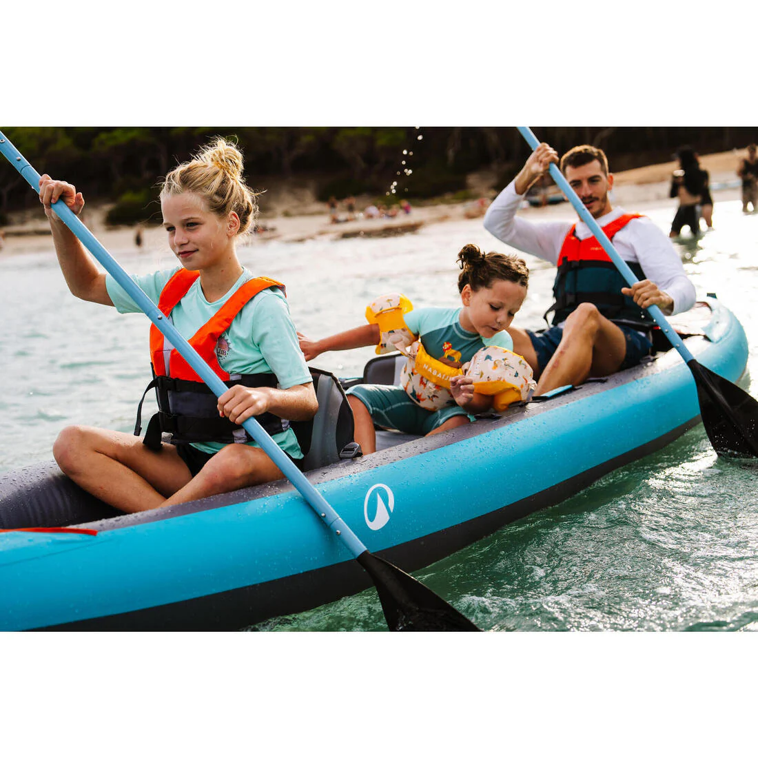 Pagaie de kayak 4P 215 cm - 100 Bleu - Image 13