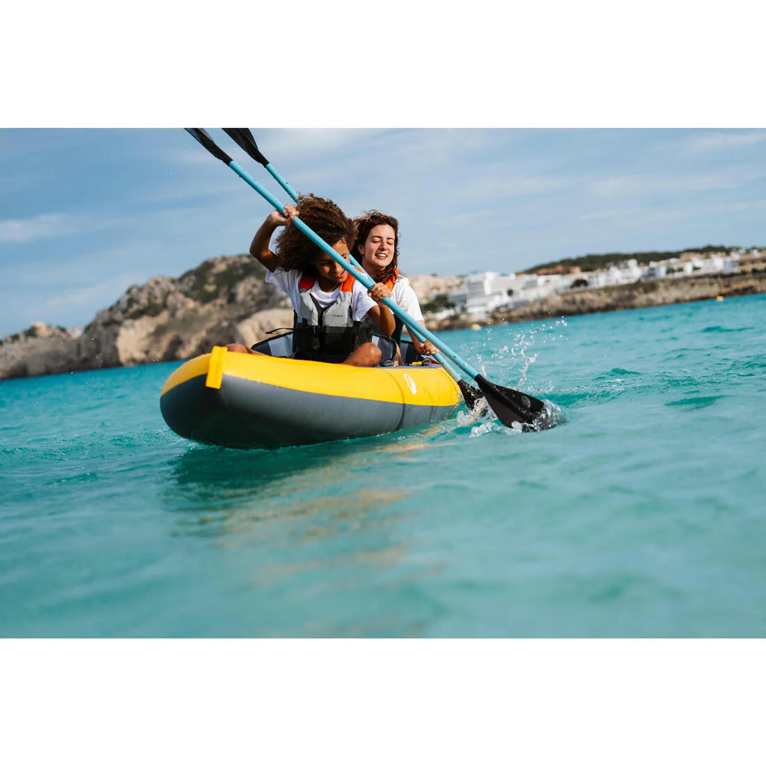 Pagaie de kayak 4P 215 cm - 100 Bleu - Image 14