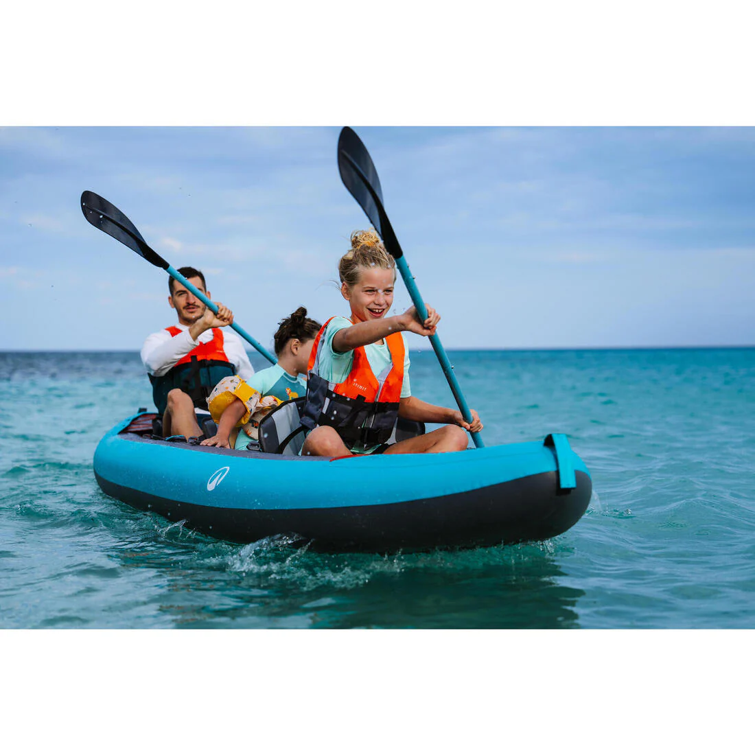 Pagaie de kayak 4P 215 cm - 100 Bleu - Image 16