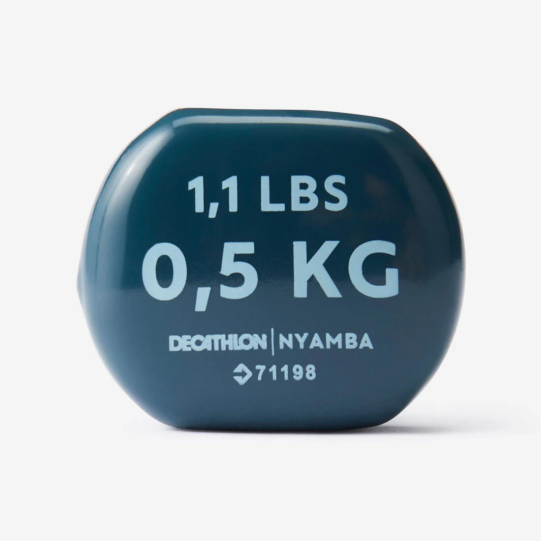 Paire d'haltères fitness 2*0,5 kg, fonte en partie recyclée, bleu marine - Image 2