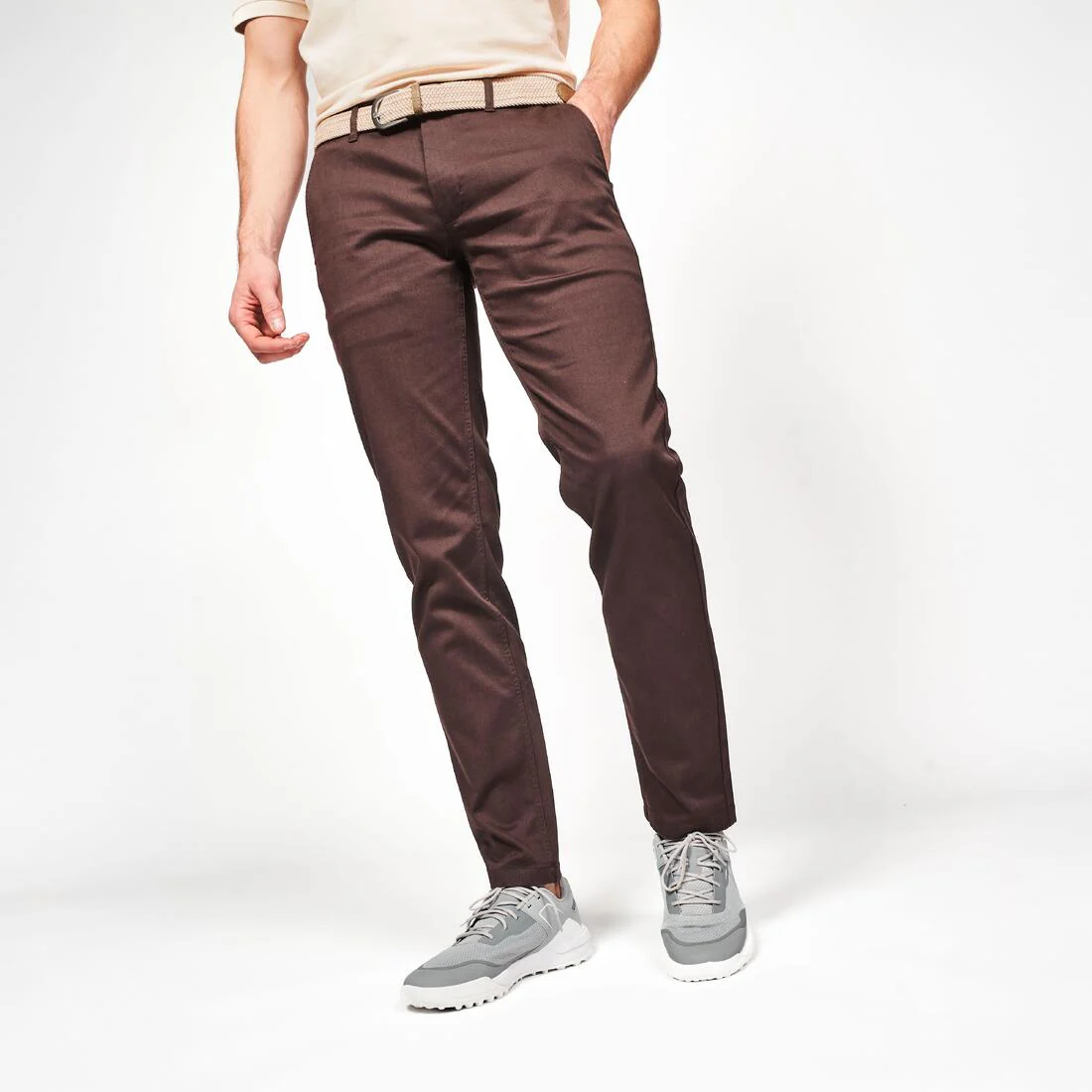 Pantalon chino golf coton Homme, MW500 - Image 3