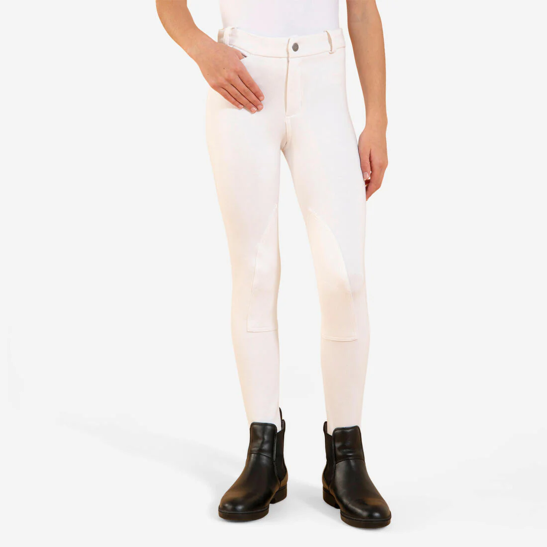 Pantalon concours équitation Enfant - 100 Blanc