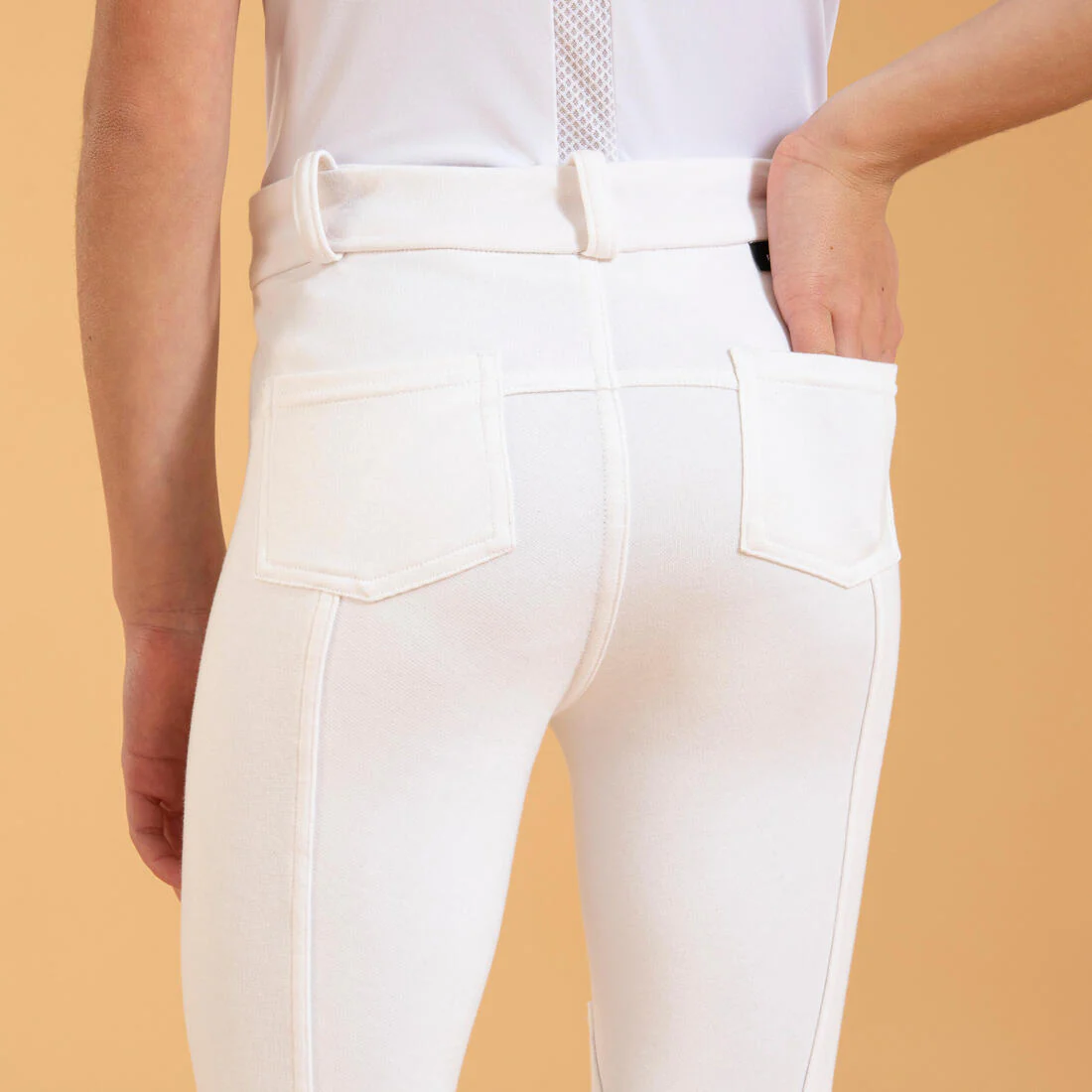 Pantalon concours équitation Enfant - 100 Blanc - Image 3