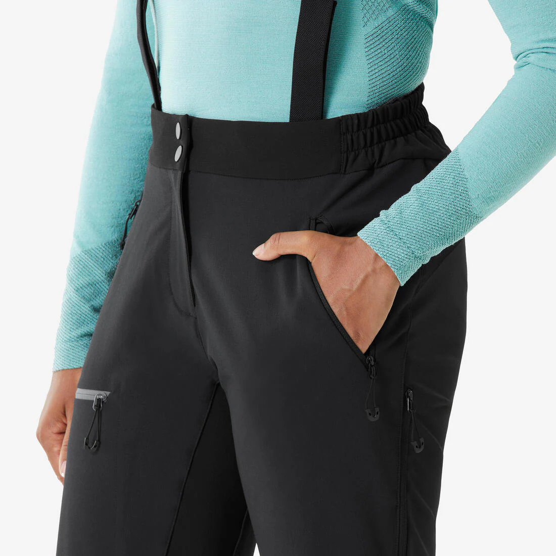 Pantalon d'alpinisme chaud femme, Alpinism noir - Image 5
