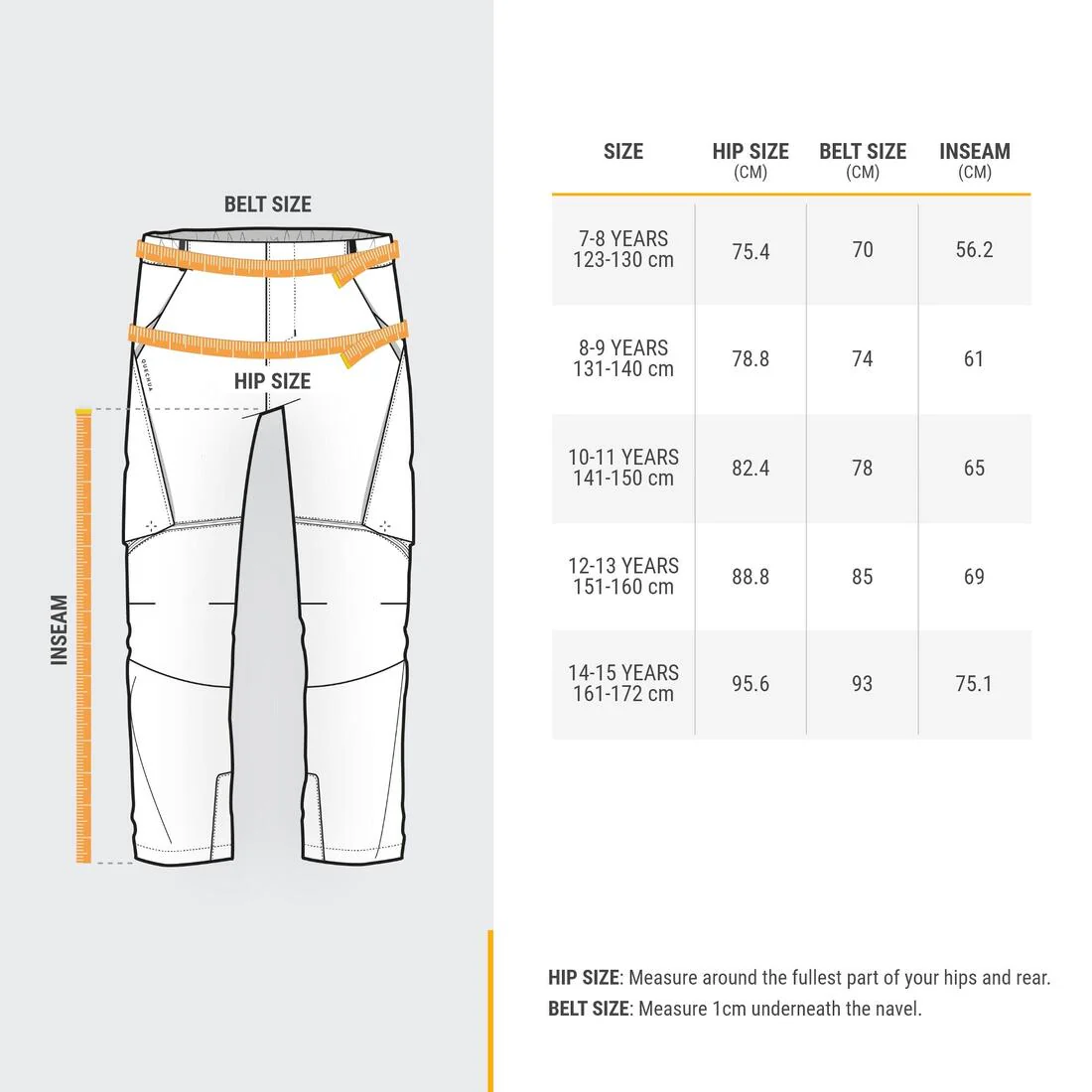 Pantalon de randonnée modulable enfant MH500 ONEZIP noir 7-15 ans - Image 2