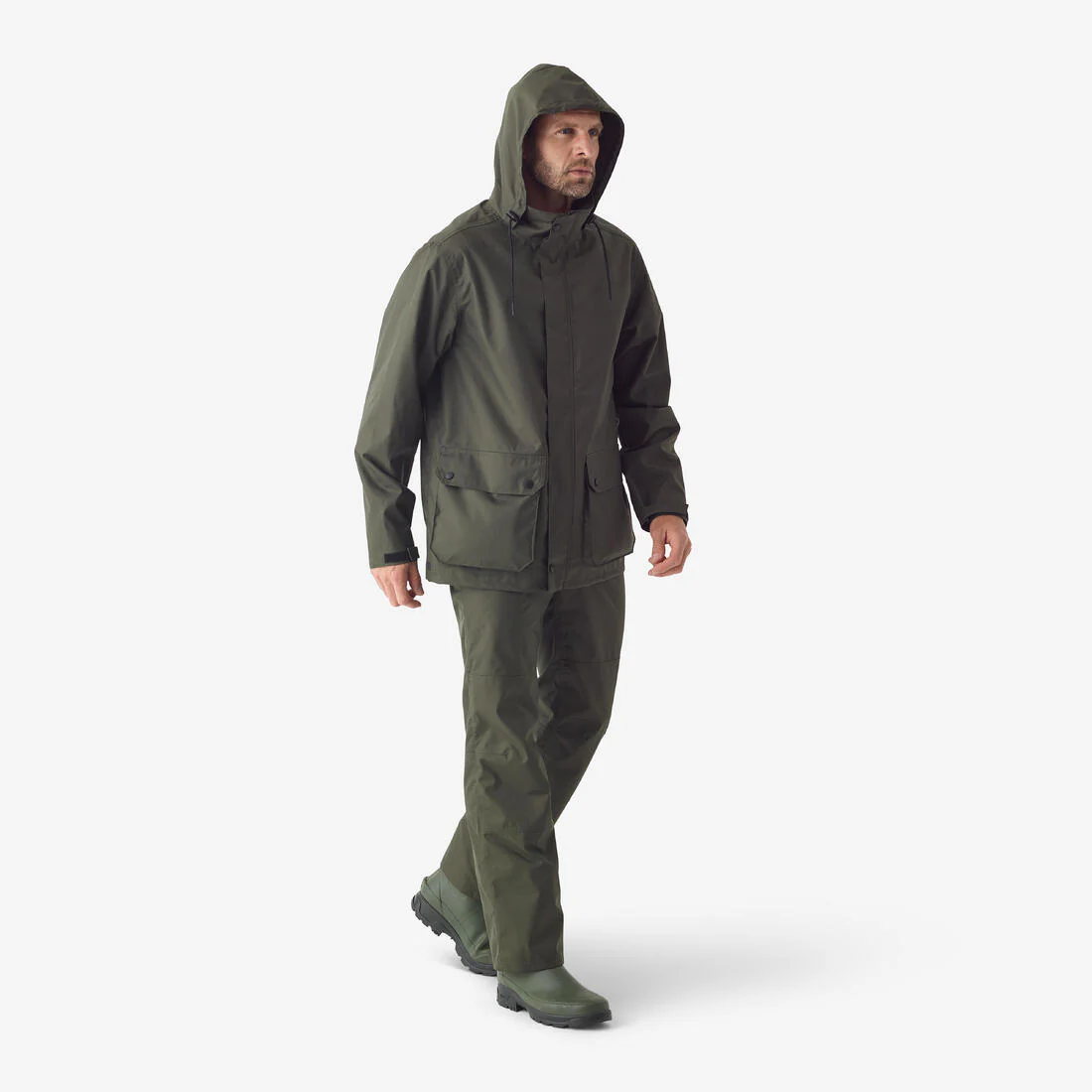 Pantalon impermeable 100 vert - Image 2