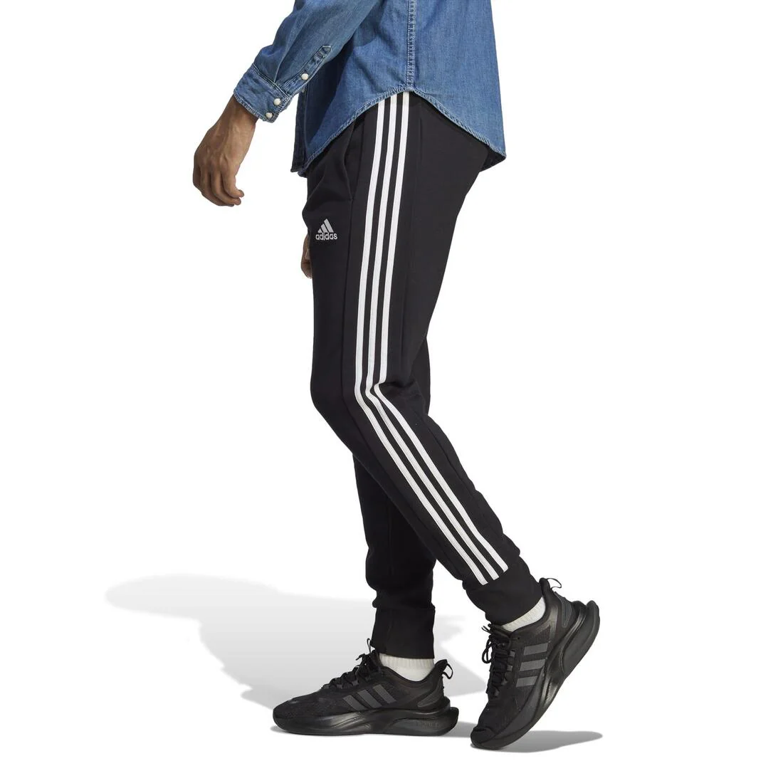 PANTALON JOGGING DE FITNESS ADIDAS HOMME NOIR - Image 3