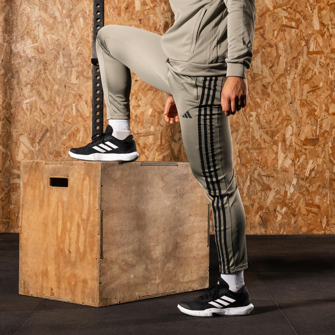 PANTALON JOGGING DE FITNESS CARDIO ADIDAS HOMME GRIS ARGENT - Image 10