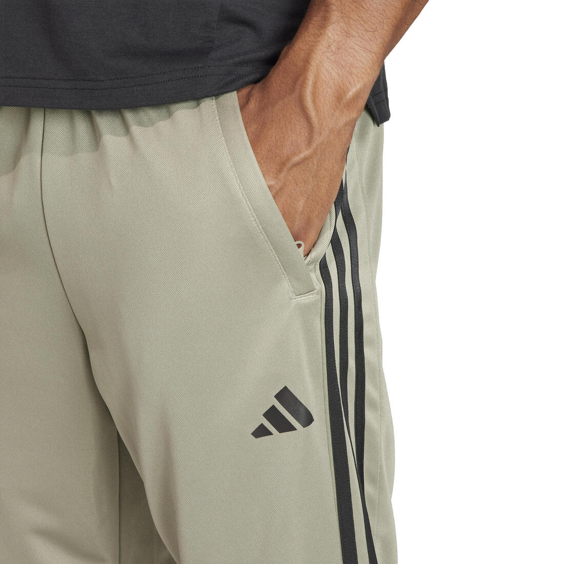 PANTALON JOGGING DE FITNESS CARDIO ADIDAS HOMME GRIS ARGENT - Image 4