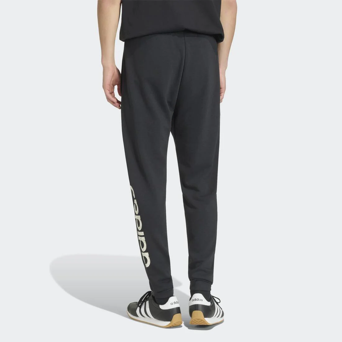 Pantalong de jogging fitness homme, noir - Image 2