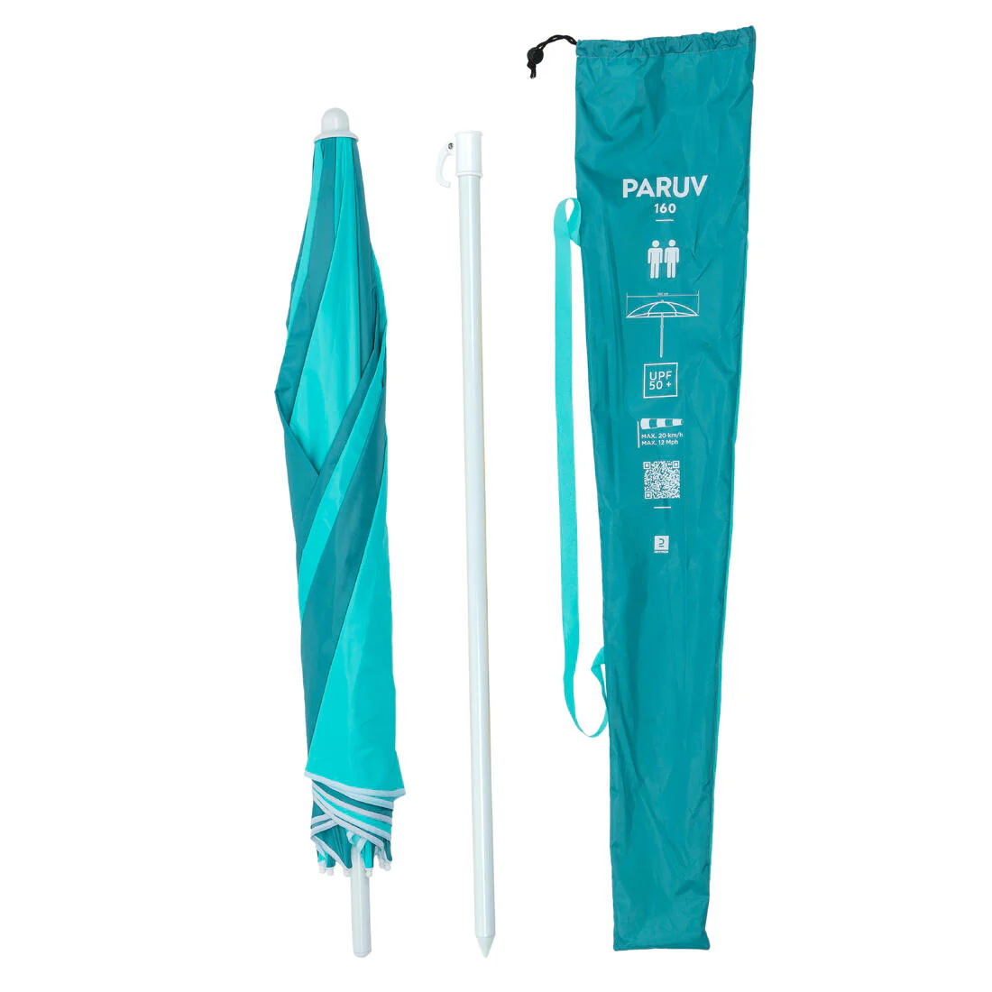 PARASOL DE PLAGE PARUV 160 UPF 50+ 2 PLACES - Multi couleur - Image 4