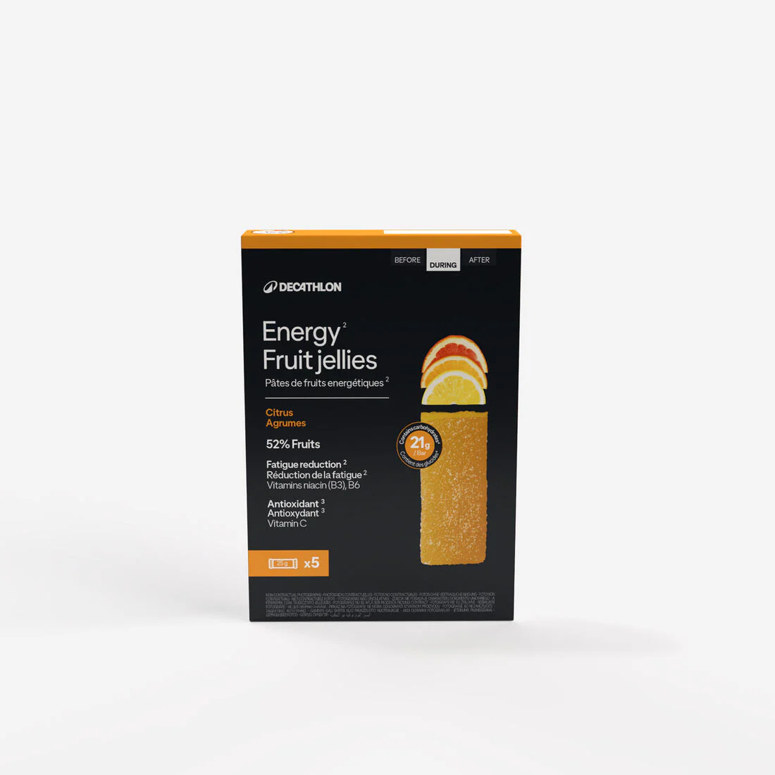 Pate de fruits énergétique poire 5x25g