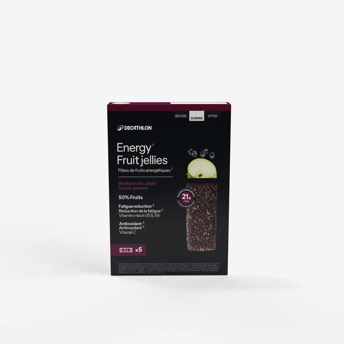 Pate de fruits énergétique poire 5x25g - Image 3