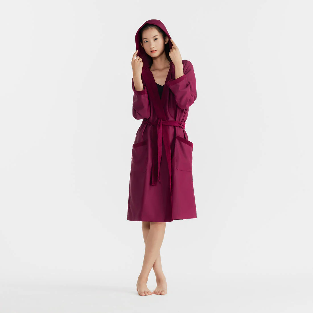 PEIGNOIR DE BAIN FEMME COMPACT VIOLET - Image 4