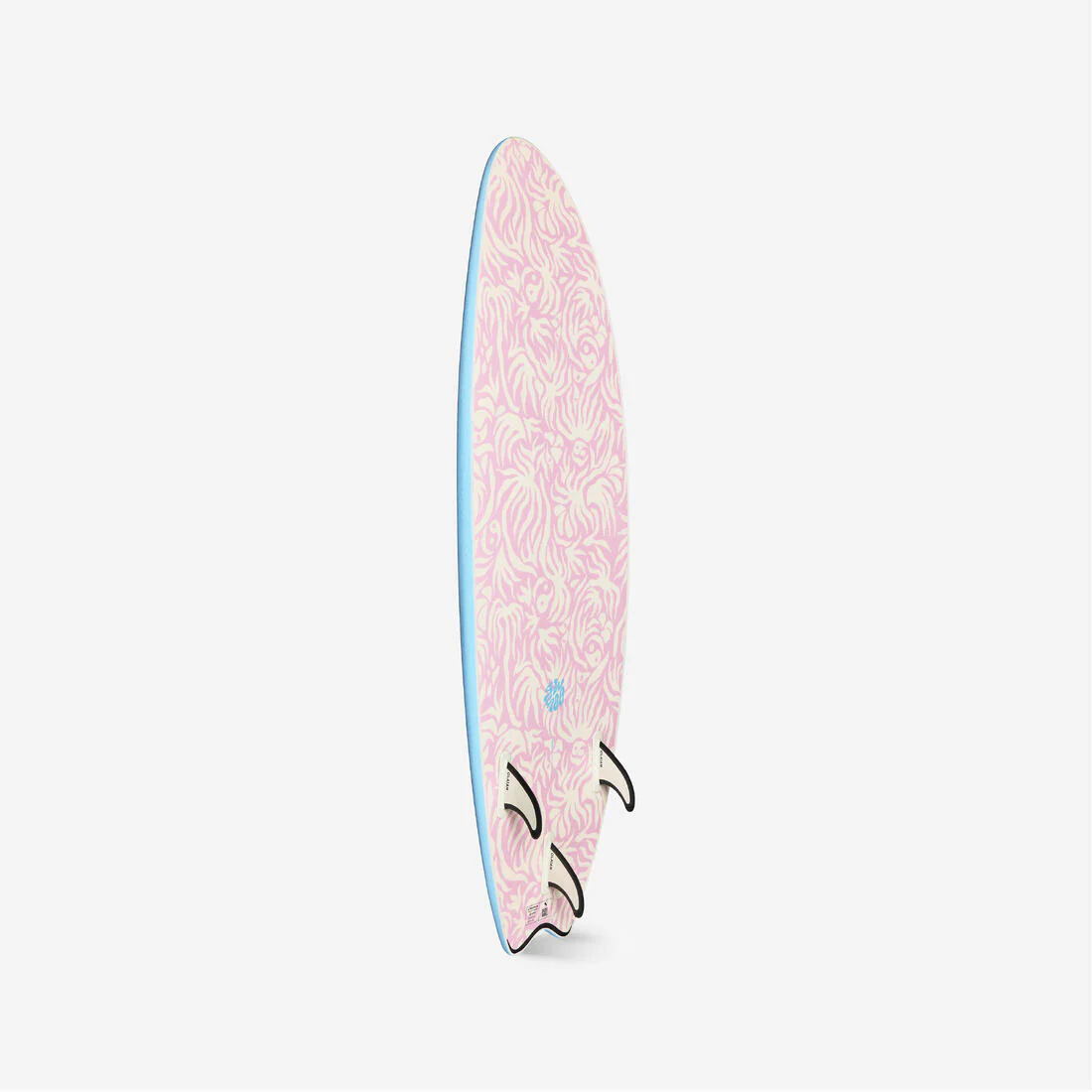 Planche de surf en mousse 6' swallow tail 49L - bleu ciel - Image 9
