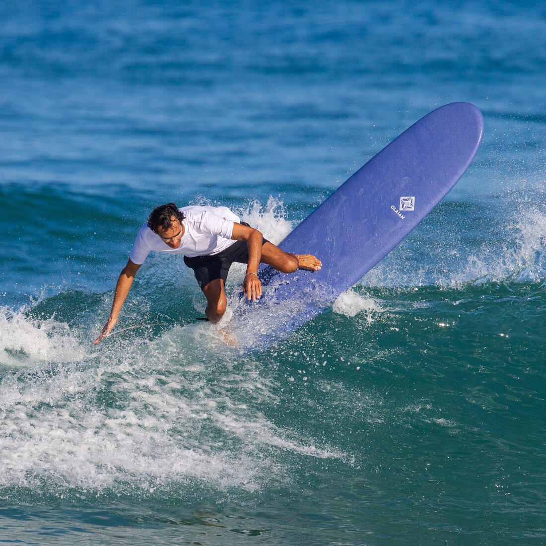 Planche de surf mousse 7'8" - 500 bleu - Image 13