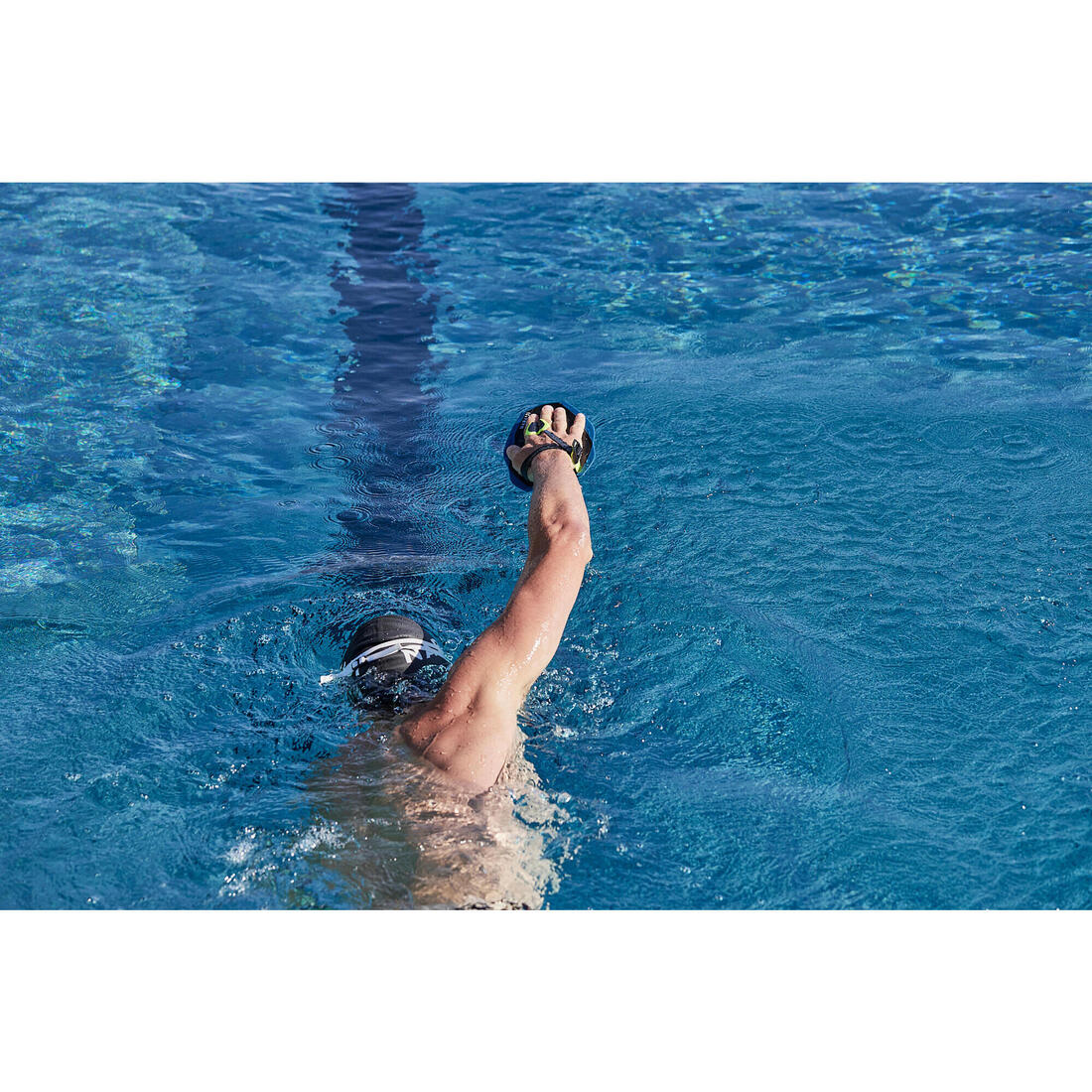 Plaquettes de natation quick-in 500 taille m bleu jaune - Image 9