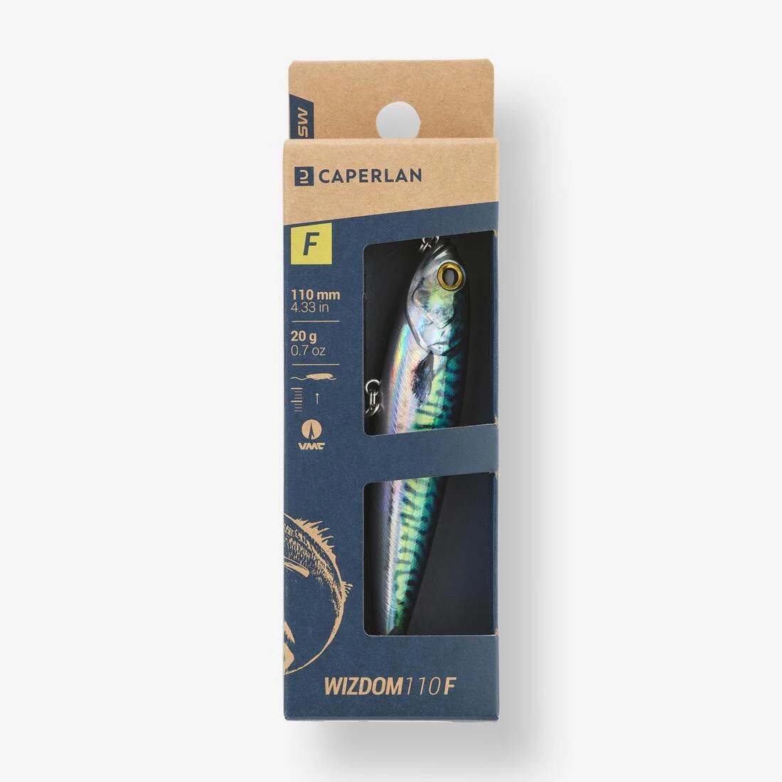 Poisson nageur WIZDOM 110F Mahimahi au leurre en mer - Image 9