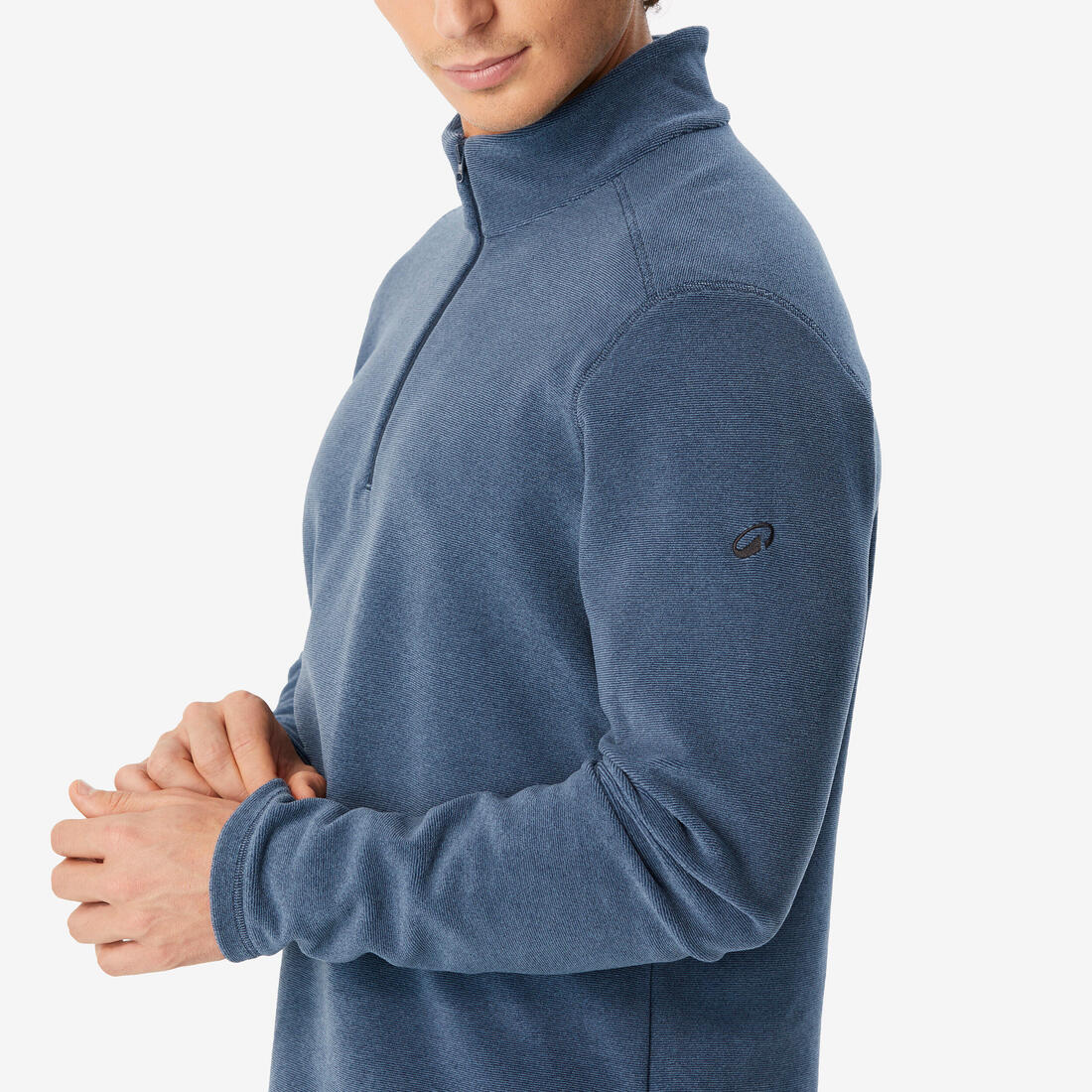 Polaire de randonnée montagne homme, MH100 demi zip bleu - Image 5