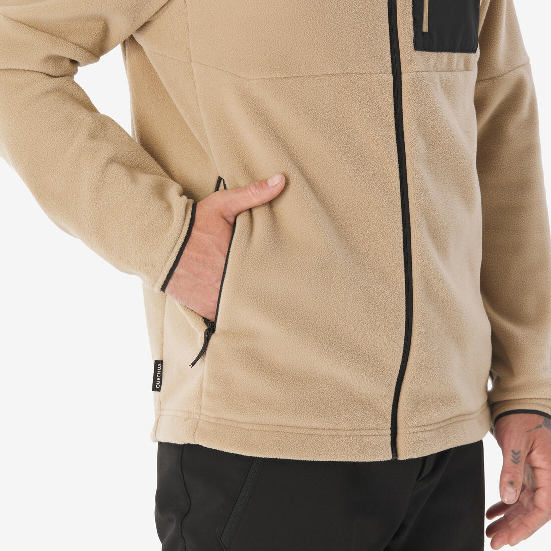Polaire de randonnée montagne homme, MH500 full zip pocket - Image 4