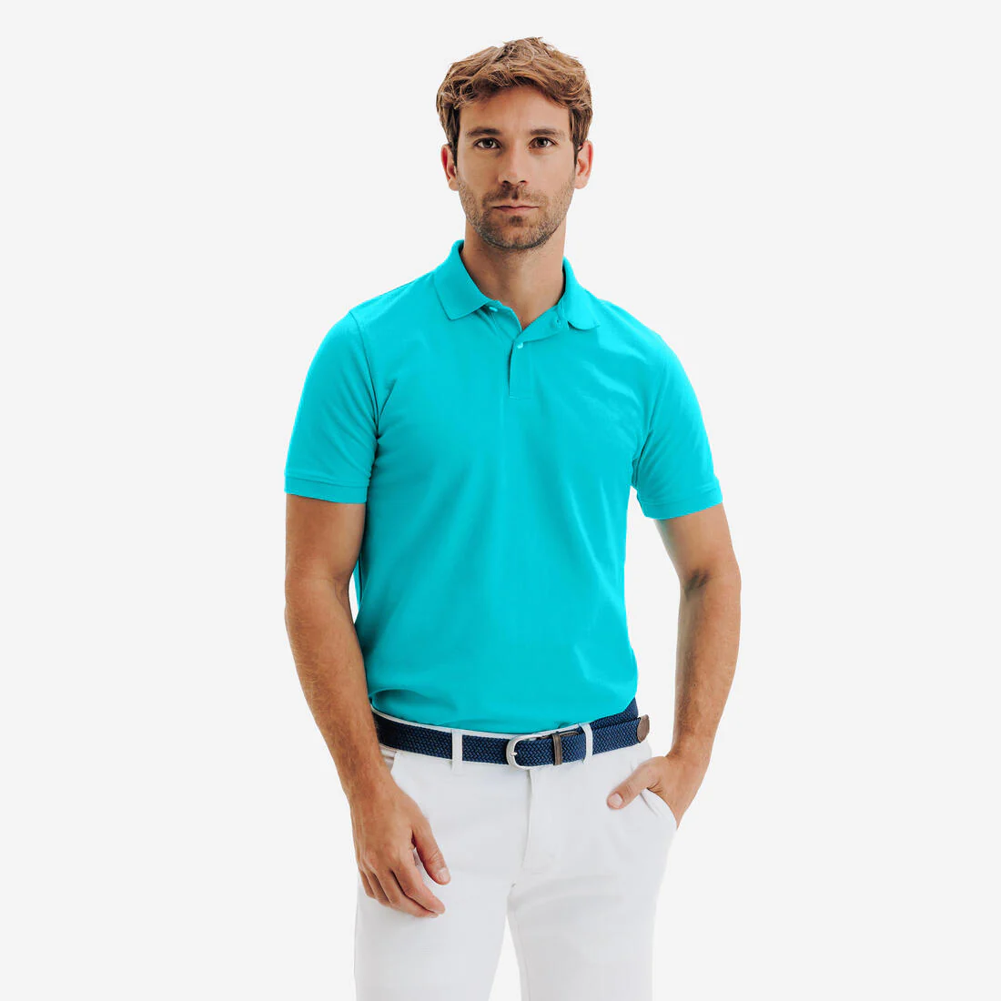 Polo de golf en coton polyester manches courtes homme, MW500 - Image 10