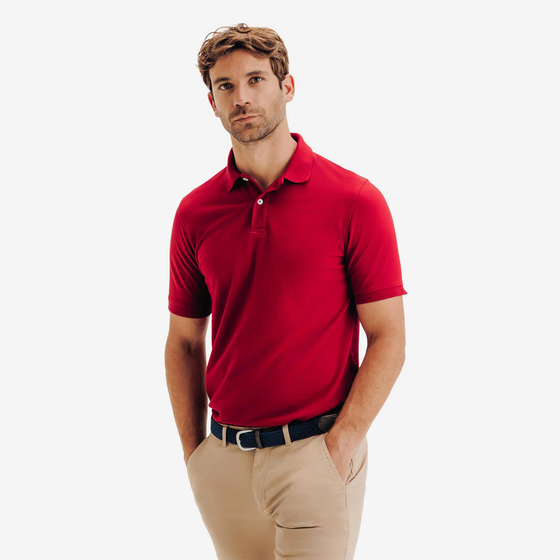 Polo de golf en coton polyester manches courtes homme, MW500 - Image 12