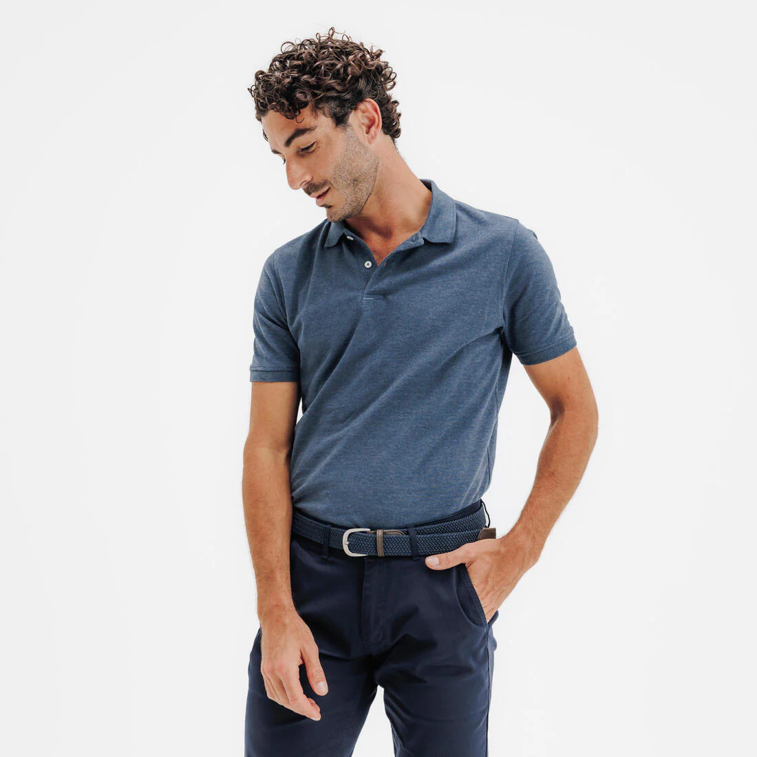 Polo de golf en coton polyester manches courtes homme, MW500 - Image 17