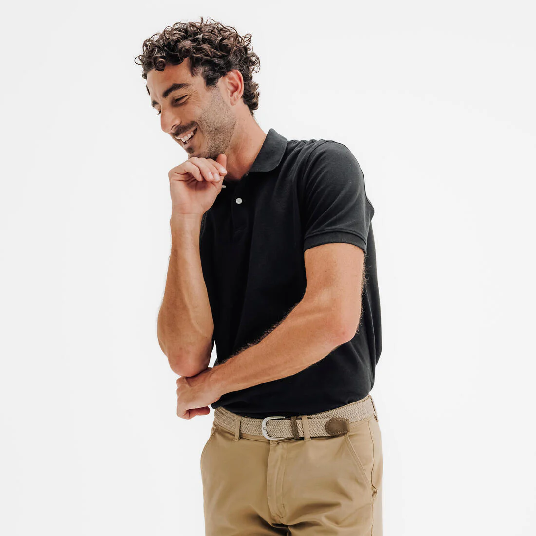 Polo de golf en coton polyester manches courtes homme, MW500 - Image 2