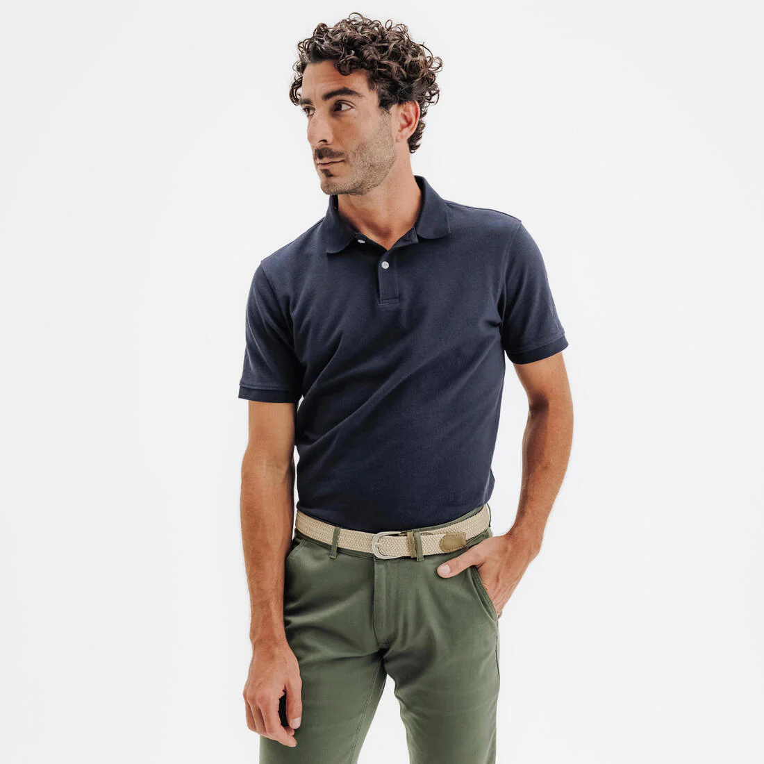 Polo de golf en coton polyester manches courtes homme, MW500 - Image 7