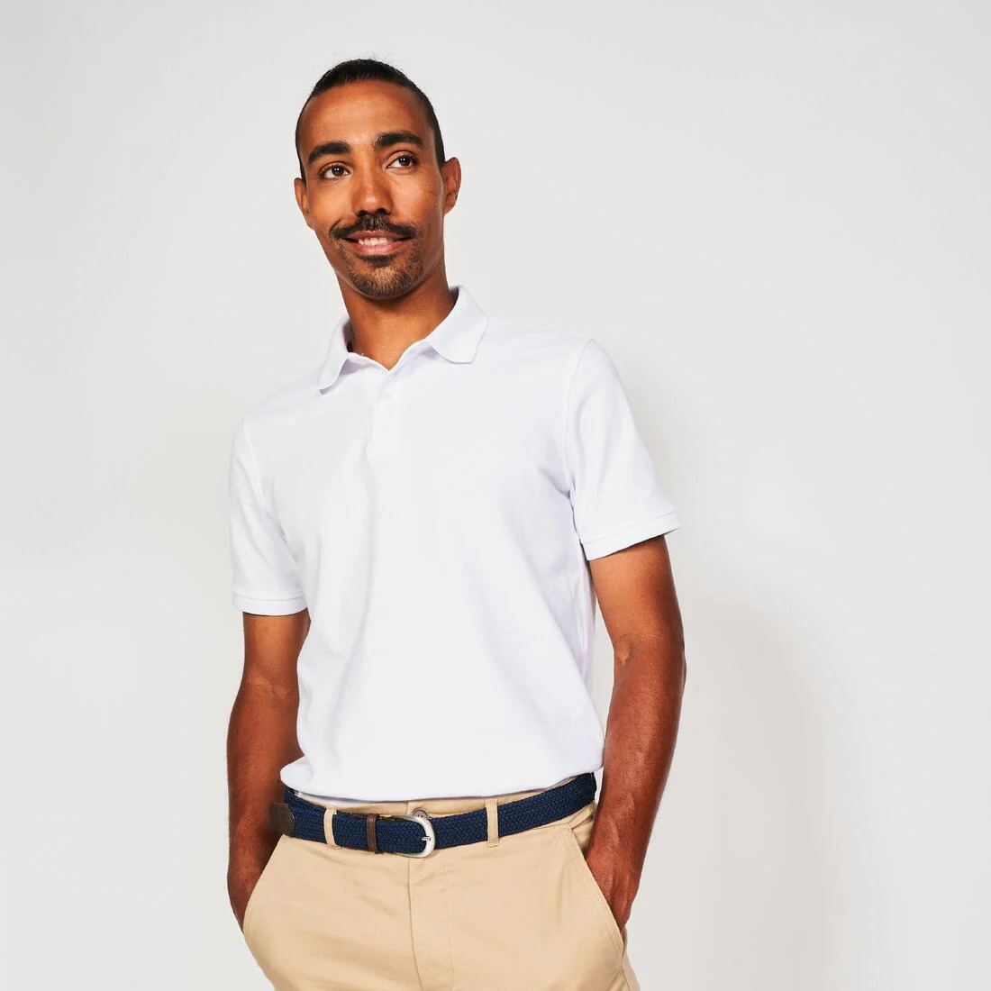 Polo de golf en coton polyester manches courtes homme, MW500 - Image 8